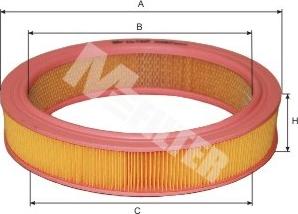 Mfilter A 387 - Повітряний фільтр autocars.com.ua