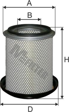 Mfilter A 8007 - Повітряний фільтр autocars.com.ua