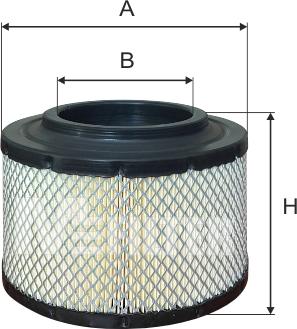 Mfilter A 8024 - Повітряний фільтр autocars.com.ua