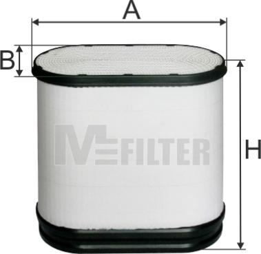 Mfilter A 8031 - Воздушный фильтр avtokuzovplus.com.ua