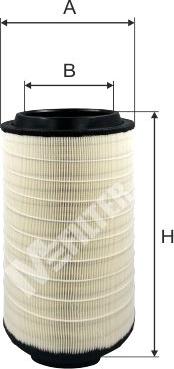 Mfilter A 8120 - Повітряний фільтр autocars.com.ua
