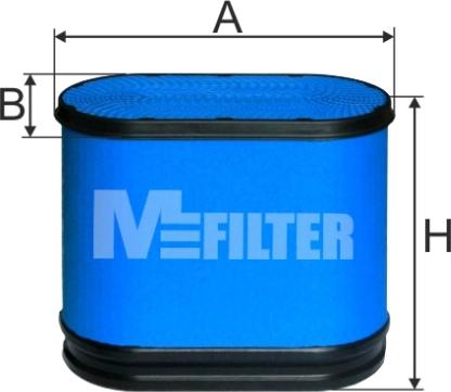 Mfilter A 883 - Повітряний фільтр autocars.com.ua