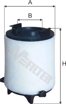 Mfilter A 886/1 - Повітряний фільтр autocars.com.ua