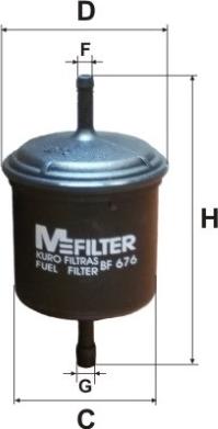Mfilter BF676 - Топливный фильтр autodnr.net