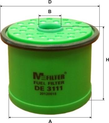 Mfilter DE 3111 - Топливный фильтр autodnr.net