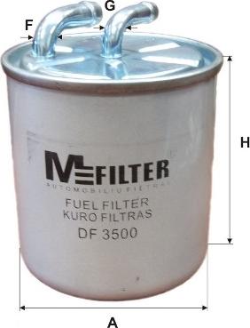 Mfilter DF 3500 - Топливный фильтр avtokuzovplus.com.ua