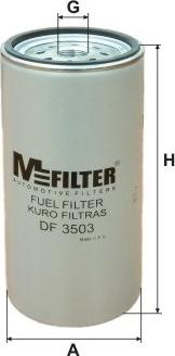 Mfilter DF 3503 - Паливний фільтр autocars.com.ua