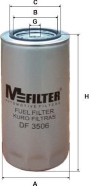 Mfilter DF 3506 - Топливный фильтр avtokuzovplus.com.ua