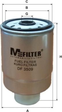 Mfilter DF 3509 - Топливный фильтр avtokuzovplus.com.ua