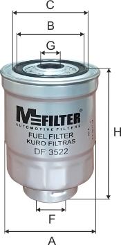 Mfilter DF 3522 - Топливный фильтр autodnr.net