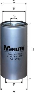 Mfilter DF 3538 - Топливный фильтр autodnr.net