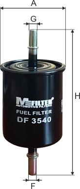 Mfilter DF 3540 - Топливный фильтр avtokuzovplus.com.ua