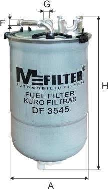 Mfilter DF 3545 - Топливный фильтр avtokuzovplus.com.ua