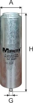 Mfilter DF 3547 - Фільтр паливний BMW 3 E90 2.0-3.0D autocars.com.ua