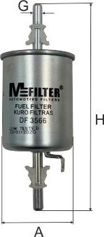 Mfilter DF 3566 - Фільтр паливний Chevrolet Aveo 1.2-1.6 03- autocars.com.ua