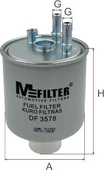 Mfilter DF 3578 - Топливный фильтр autodnr.net