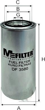 Mfilter DF 3580 - Топливный фильтр autodnr.net