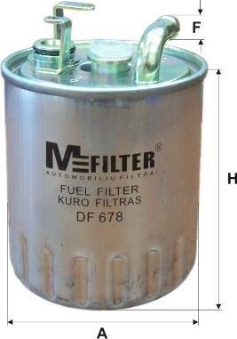 Mfilter DF 678 - Топливный фильтр autodnr.net