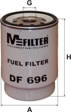 Mfilter DF 696 - Паливний фільтр autocars.com.ua