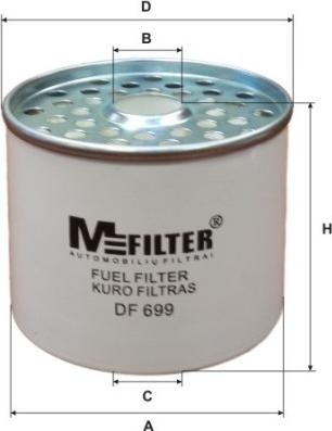 Mfilter DF 699 - Фильтр топл. дизель CITROEN JUMPER. PEUGEOT BOXER пр-во M-Filter autocars.com.ua