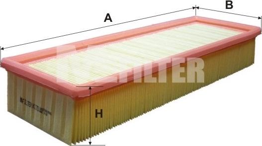 Mfilter K 170 - Воздушный фильтр avtokuzovplus.com.ua