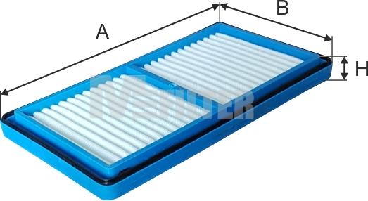 Mfilter K 2003 - Повітряний фільтр autocars.com.ua