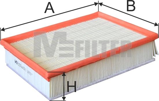 Mfilter K 433/1 - Повітряний фільтр autocars.com.ua