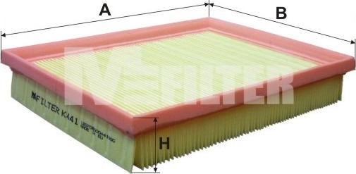 Mfilter K 441 - Воздушный фильтр avtokuzovplus.com.ua