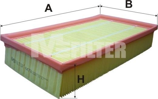 Mfilter K 478 - Повітряний фільтр autocars.com.ua