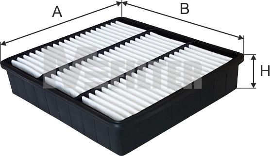 Mfilter K 489 - Повітряний фільтр autocars.com.ua