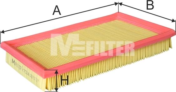 Mfilter K 7024 - Воздушный фильтр autodnr.net