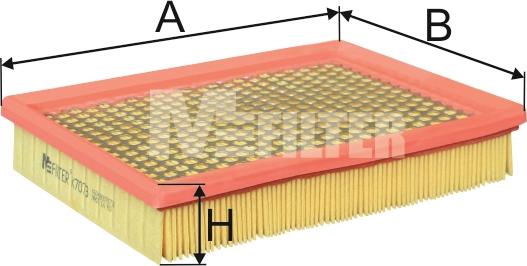 Mfilter K 7073 - Повітряний фільтр autocars.com.ua