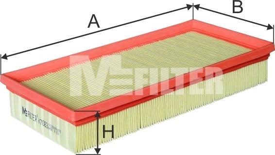 Mfilter K 7083 - Повітряний фільтр autocars.com.ua