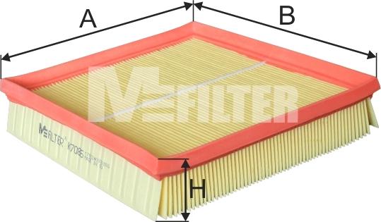 Mfilter K 7086 - Повітряний фільтр autocars.com.ua