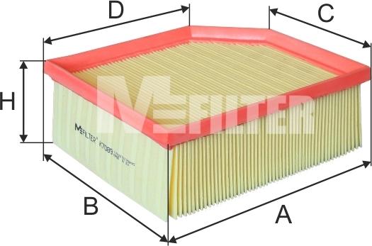 Mfilter K 7089 - Повітряний фільтр autocars.com.ua