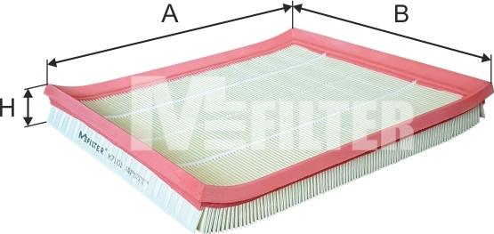 Mfilter K 7101 - Фільтр повітряний BMW 5 F10-7 F01-X3-X5-X6 3.0 08- autocars.com.ua