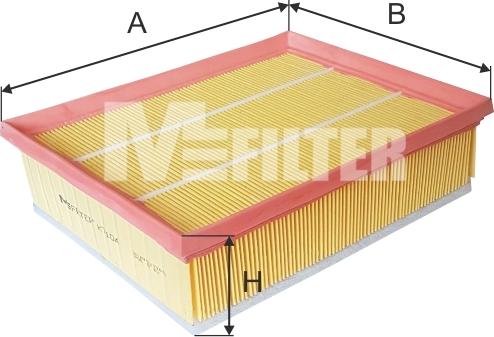 Mfilter K 7104 - Повітряний фільтр autocars.com.ua