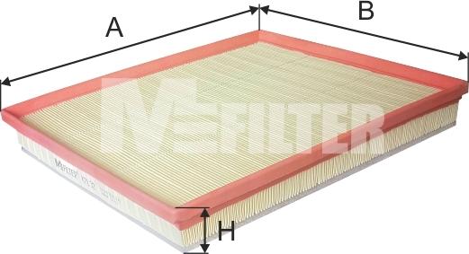 Mfilter K 7132 - Повітряний фільтр autocars.com.ua