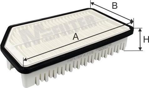 Mfilter K 7178 - Повітряний фільтр autocars.com.ua