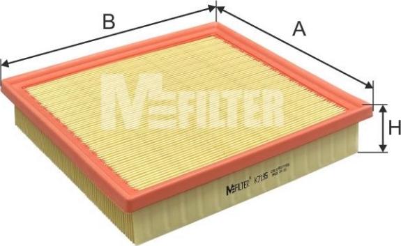 Mfilter K 7195 - Повітряний фільтр autocars.com.ua