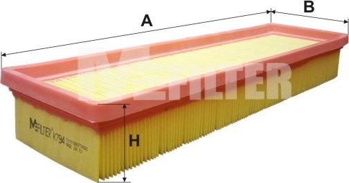 Mfilter K 794 - Воздушный фильтр autodnr.net