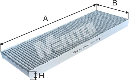 Mfilter K 900C - Фильтр воздуха в салоне avtokuzovplus.com.ua