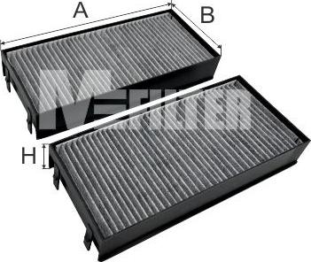 Mfilter K 9011C-2 - Фільтр, повітря у внутрішній простір autocars.com.ua