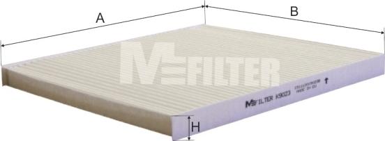 Mfilter K 9023 - Фильтр воздуха в салоне autodnr.net