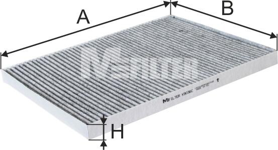 Mfilter K 9036C - Фільтр, повітря у внутрішній простір autocars.com.ua