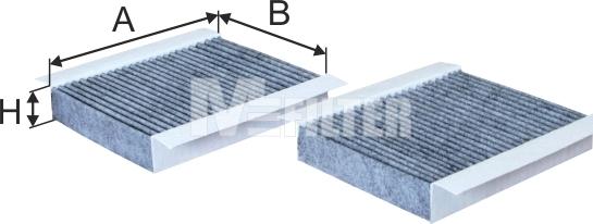 Mfilter K 9039C-2 - Фильтр воздуха в салоне autodnr.net