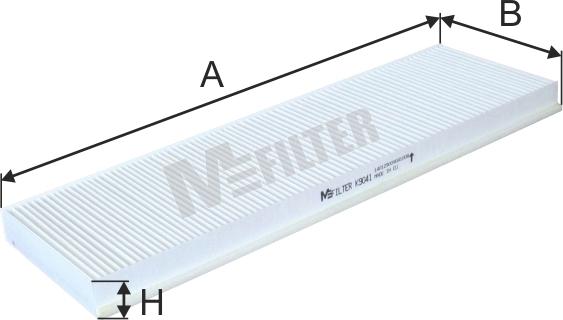 Mfilter K 9041 - Фильтр воздуха в салоне autodnr.net