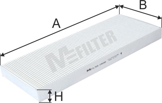 Mfilter K 9048 - Фільтр, повітря у внутрішній простір autocars.com.ua
