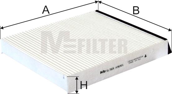 Mfilter K 9051 - Фильтр воздуха в салоне avtokuzovplus.com.ua