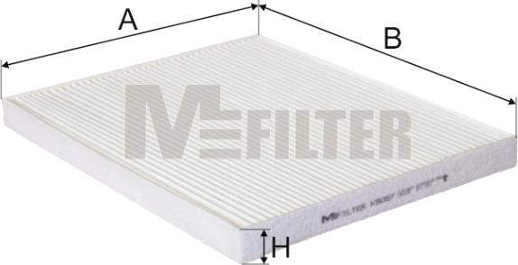 Mfilter K 9057 - Фильтр воздуха в салоне autodnr.net
